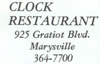 Clock Restaurant - 1980 Yearbook J (newer photo)